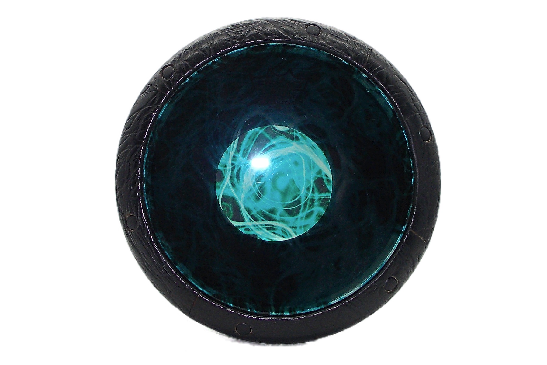 Egyptian-GEF-Black-Vinyl-Turquoise-Mist-Cleartone-Head-Darabuka