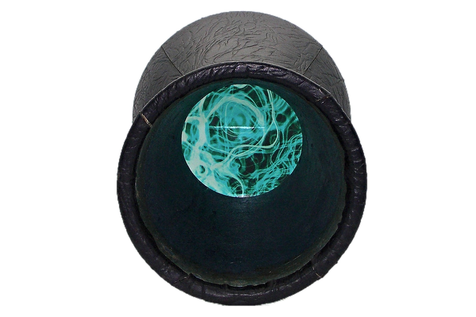 Egyptian-GEF-Black-Vinyl-Turquoise-Mist-Cleartone-Head-Darabuka