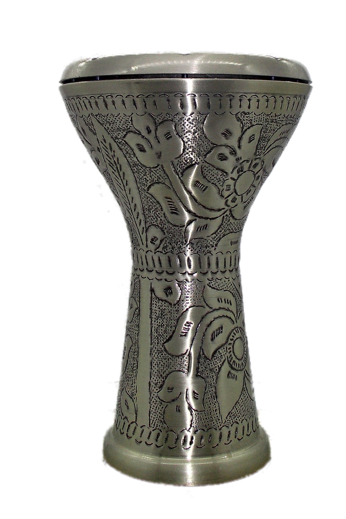 Turkish-Silver-Embossed-White-Vatan-Head-Darabuka